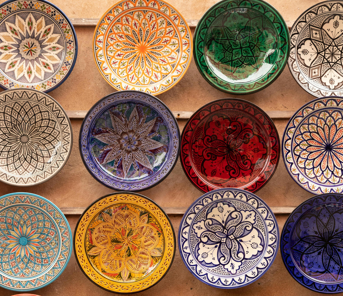 Enhance Your Tabletop: Discover Colorful Ceramic Plates at Blue Sapphire Home