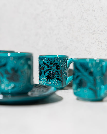 Turquoise Gem Tea Set