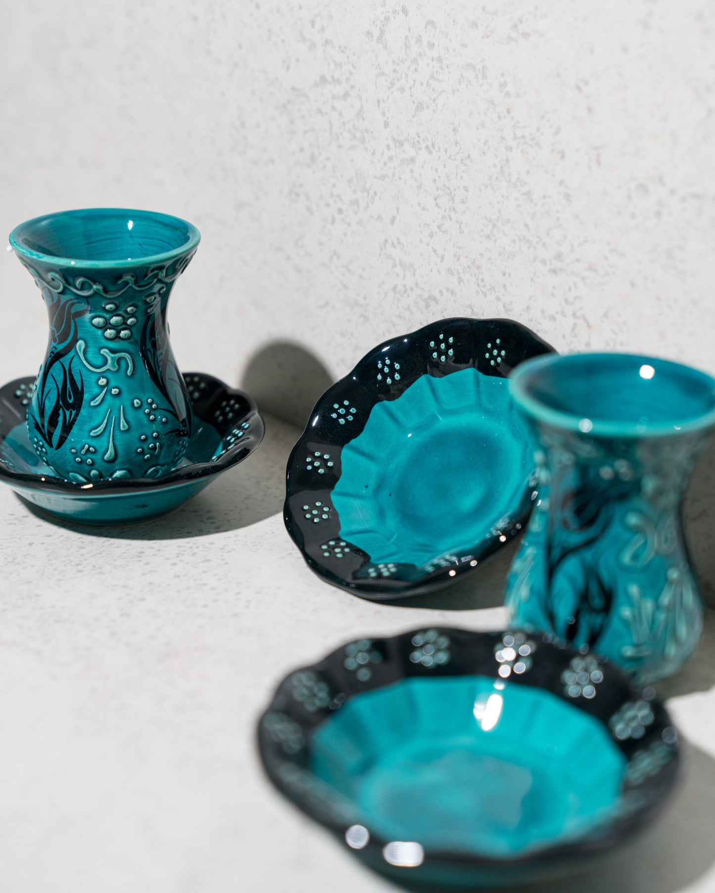 Turquoise Gem Tea Set